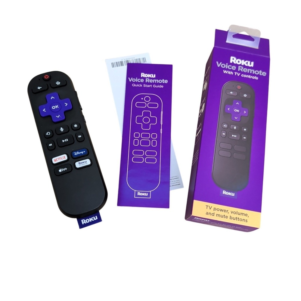 Roku Voice Remote-Compatible with All Roku Models, Netflix, Disney+, Apple Tv+